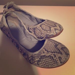 Cole Haan “snake skin” print flats